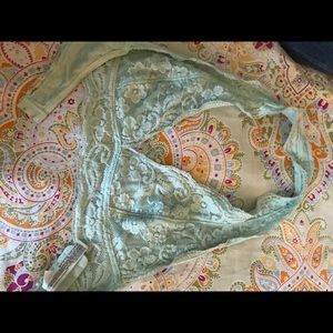 Lace halter bralette